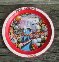 Coca-Cola Commemorative 1982 World&#39;s Fair Round Serving Tray Knoxville V... - £6.61 GBP