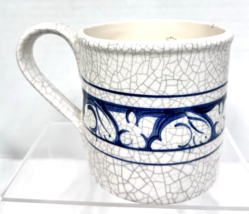 Dedham Pottery Vintage Rabbit Bunny Coffee Mug Cup Handled 3 3/4" Tall - $24.26