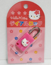 Candado con cerradura de dial Hello Kitty SANRIO Retro Raro Rosa - $36.50