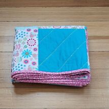 Handmade Baby Quilt Blanket, Minnie Mouse Cotton Tummy Time Throw, 45.5"... - $62.00