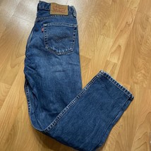 Levis 511 Jeans Mens 29x30 Blue Classic Distressed Straight Leg Denim - $14.85