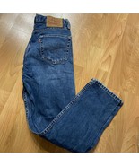 Levis 511 Jeans Mens 29x30 Blue Classic Distressed Straight Leg Denim - £11.89 GBP