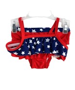 Ocean Pacific Infant baby girls Size 3 6  Months Red White Blue Stars Sw... - £7.77 GBP