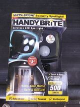  Handy Brite 500 Lumens Cordless Motion-Activated Sensor LED Spotlight O... - $13.00