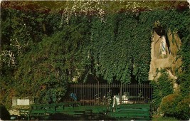 Chrome DC Postcard G260 Franciscan Monastery Grotto of Lourdes Washingto... - $3.47