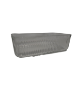 Vintage Ribbed Loaf Style Casserole Dish, Clear Glass 8.75 &quot;L x 5 &quot;Wx3&quot;H - $9.70