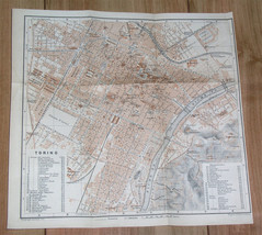 1904 Original Antique Map Of Turin Torino / Piedmont / Italy - £21.24 GBP