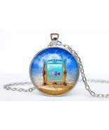 Sea Life Fashion Cabochon Necklace - $131.52 MXN