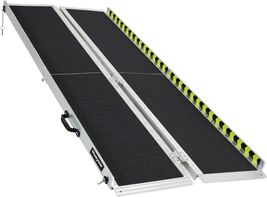 Huayaw Wheelchair Ramp 7FT, Anti-Slip Aluminum Folding Handicap Portable - $4,074.97 MXN