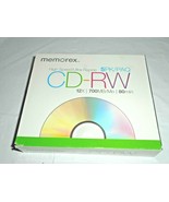 Memorex CD-RW 5pk blank disks High Speed Ultra Rapide 12x 700MB MO 80 mi... - £7.07 GBP
