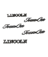 1985 Lincoln Town Car Fender Trunk Emblem Set Left and Right 5pc OEM Header - $1,815.66 MXN