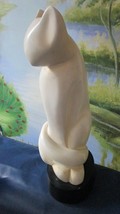 Li Ching (American 20th C) Modern Figural Ceramic Sitting Cat Signed - £99.46 GBP