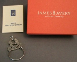 Retired James Avery Friendship Love Charm Holder Sterling Silver (20004412) - £99.55 GBP