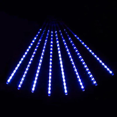 Meteor Shower Lights 30cm 8 s 192 Led Falling Raindrop String Lights For... - £139.15 GBP