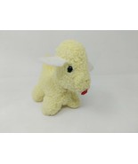 Eden Stuffed Plush Stuffed Animal Lamb Sheep Dog Wooly Cream Ivory Rattl... - $26.28