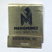 Menominee Bingo Casino Hotel Keshena Wisconsin Match Book Matchbox - £3.89 GBP