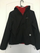 Champion Women&#39;s Full Zip  Jacket Athletic Reversible Size Small Black/Red - $40.59