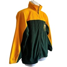 Vintage Embroidered Australia Darwin Yellow Green Colorblock Fleece Jack... - $672.86 MXN