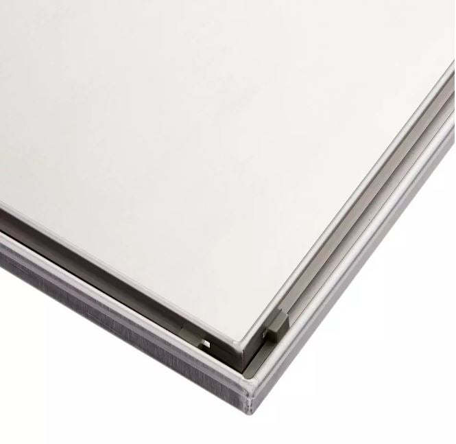 New Brushed Stainless Steel 4&quot; Cohen Square Tile-In Shower Drain with Dr... - $119.95