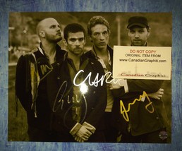 Coldplay Hand Signed Autograph 8x10 Photo Chris Martin, Jonny Buckland, Will Cha - £215.00 GBP