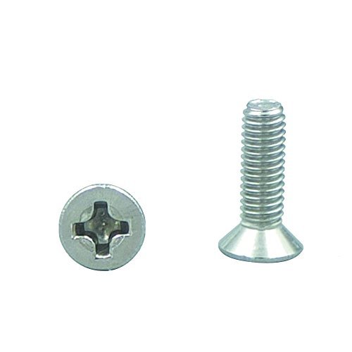 Bluemoona 50 Pcs - Metric Stainless Steel 304 Thread M4 Countersunk cross machin