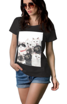 Time spent with cats   Black T-Shirt Tees For Women - $19.99