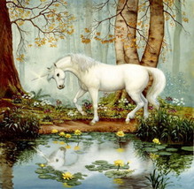 painting Giclee Sitting Room Art Wall Decor Unicorn Picture Printed Canvas - £7.63 GBP+