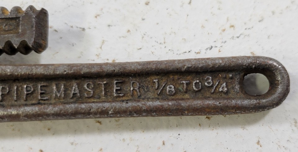 *PV4) Vintage 5.5" Erie Tool Pipemaster Heavy Duty Adjustable Jaw Pipe Wrench Item image 3
