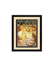 Alphonse Mucha Poster Print &quot;Salon Des Cent&quot;  Framed - £43.96 GBP