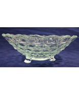 Vintage Fostoria American Clear Pressed Glass 10 Inch Three Footed Flare... - £31.92 GBP