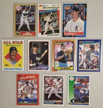 Don Mattingly NY Yankees Lot of 10(Ten) Baseball Cards 1980&#39;s,1990&#39;s - £10.56 GBP