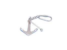 Chrome Admiralty Anchor Key Chain 6&quot;&quot; - $11.99