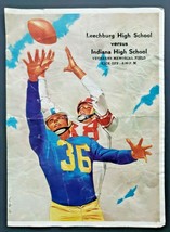 1953 Leechburg PA vs Indiana PA High School Souvenir Football Program S49 - £9.57 GBP