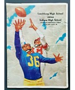 1953 Leechburg PA vs Indiana PA High School Souvenir Football Program S49 - £9.42 GBP