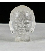 Natural Crystal Quartz Buddha Head 2.5 Inch 629 Ct Gemstone Statue Home ... - $104.50