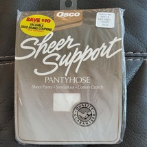 Vintage Osco Sheer Support White Pantyhose Stockings Size Petite / Mediu... - $14.24