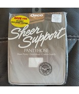 Vintage Osco Sheer Support White Pantyhose Stockings Size Petite / Medium NOS - $14.24
