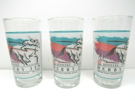 3 Vintage 1993 Kentucky Derby 119 Churchill Downs Tumbler Libbey Glasses Julep - £22.17 GBP