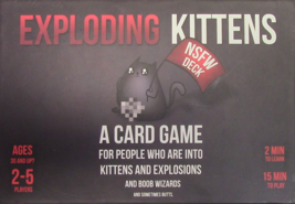 Exploding Kittens Card Game NSFW Deck Version  Adults 2-5 Players #1 Kickstarter - £11.87 GBP