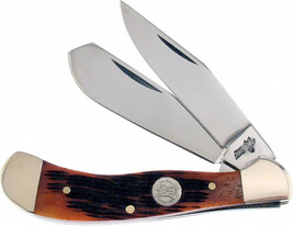 Frost Cutlery Saddlehorn Tenn Peachseed Bone Folding Stainless Knife 14096TPS - £15.72 GBP