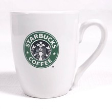 2008 Starbucks Retired Mermaid Logo 10 oz White and Green Coffee Mug Cup EUC - £7.32 GBP