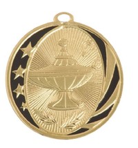 Lamp of Knowledge Medal Award Trophy With Free Lanyard MS706 School Team... - $0.99+