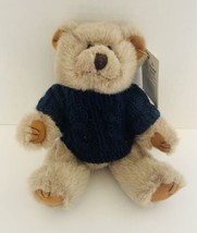TC Dawson By Fiesta Plush Bear Avery 1487 Jointed Navy Blue Sweater 8 1/2&quot; - £15.38 GBP