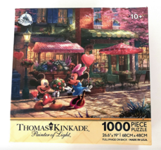 Disney Parks Kinkade Sweetheart Cafe Valentines Day 1000 piece Jigsaw Puzzle