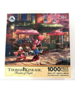 Disney Parks Kinkade Sweetheart Cafe Valentines Day 1000 piece Jigsaw Pu... - £27.57 GBP
