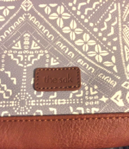 The Sak purse / handbag cross body gray &amp; white zip close adjustable strap - £10.31 GBP