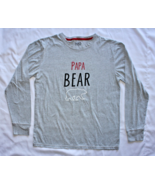 Holiday #FamJams Men&#39;s Papa Bear Long Sleeve Pajama Shirt Size M - €6,71 EUR