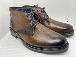 Johnston & Murphy XC Flex Raleigh Cap Toe Zip Brown Leather Boot Men Size 11.5 - $93.49