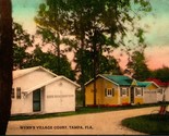 Wynn&#39;s Village Court Tampa Florida Roadside Rte 41 UNP Collotype Postcard  - $12.42