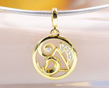 2022 Me Collection 14k Gold -plated ME The Elements Medallion Dangle Charm  - £8.25 GBP